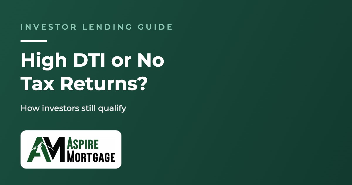 Blog 5 How Investors Qualify With High DTI or No Tax Returns